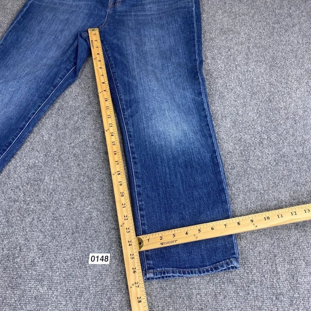 Madewell Jeans Womens 32 Perfect Vintage Crop High Waist Button Fly Medium Wash - Picture 9 of 10